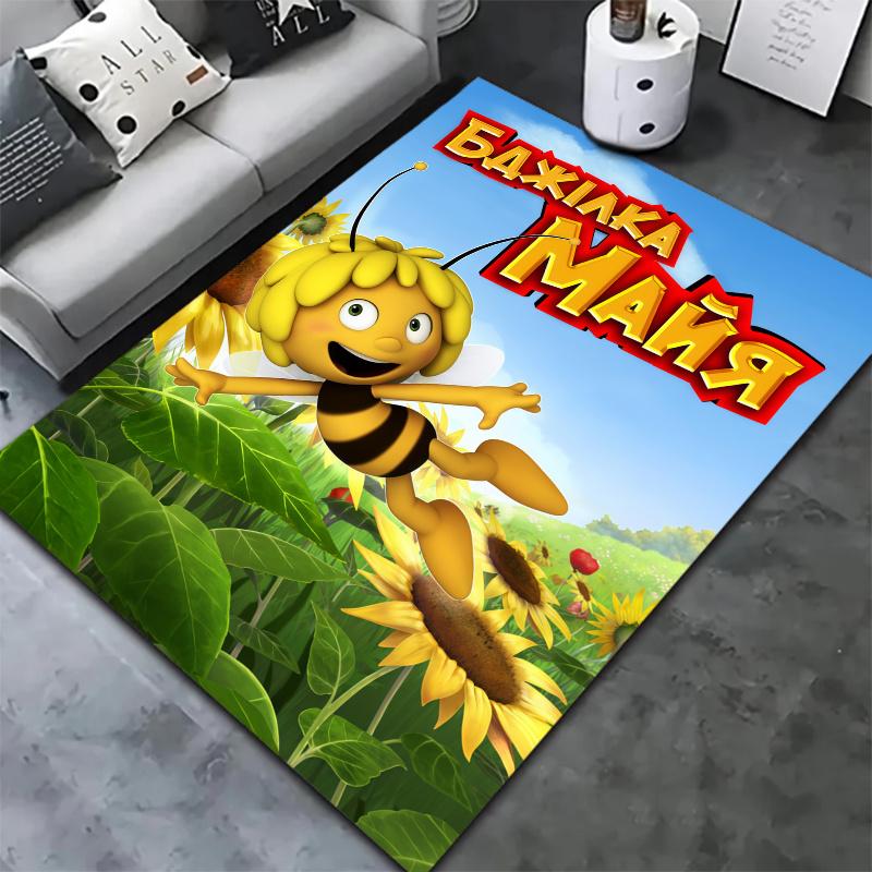 Maya Bee Carpet Rug for Living Room Bedroom Home Sofa Decoration,Kids play Nonslip Floor Mat