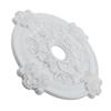 White Circular PU Lamp Panel Ceiling Cover for Fan Light Decoration 39cm Size