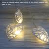 2.8in Heart Rattan Ball 10LED Woven Heart Pendant Scene Layout Ornament  Party Arrangement