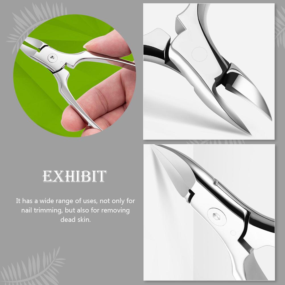 1Set Eagle Beak Toenail Clipper Stainless Steel Cuticle Nipper Home Cuticle Trimming Tool Nail Dead Skin Scissor Pedicure Foot