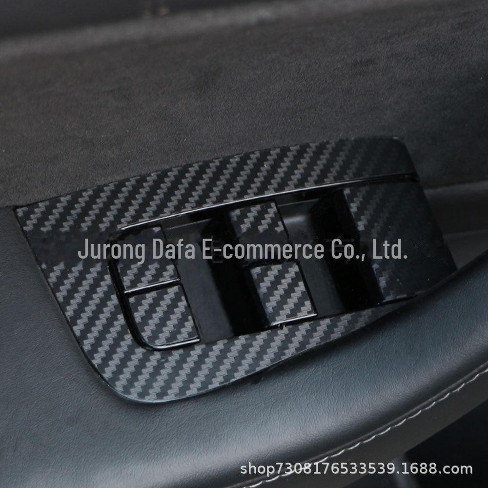 Tesla Model 3 Kohlefaser Custom Fensterheber Panel Aufkleber