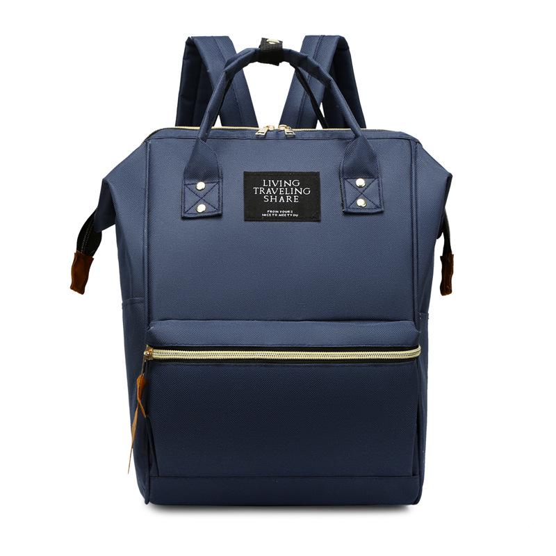 Batoh z plátna s velkým ocelovým klipem v japonském stylu pro ženy a studenty