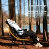 Outdoor Folding Reclining Chair, Portable Lounge Chair for Fishing Beach Camping, Lightweight Nap Chair with Backrest