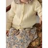 Girls Long Sleeve Knit Cardigan Solid Color Casual Kids Top