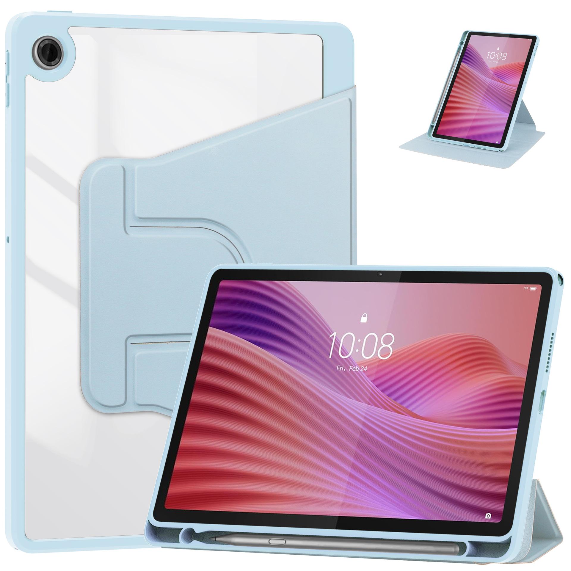 

Чехол для планшета 10.1TB-311FU K10 TB-311XU Акриловая крышка со слотом для стилуса For tab K10 2nd 10.1 небесно-голубой