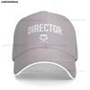 Director  Film Crew Chair Shirt for Cinema Movie Lovers Film Buffs Baseball Cap Wild Ball Hat Birthday Cap Ladies Unisexs
