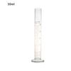 Premium Measuring Cylinder with Round Base & Orange Graduations Chemistry Lab Spout Measure 5/10/25/50ml