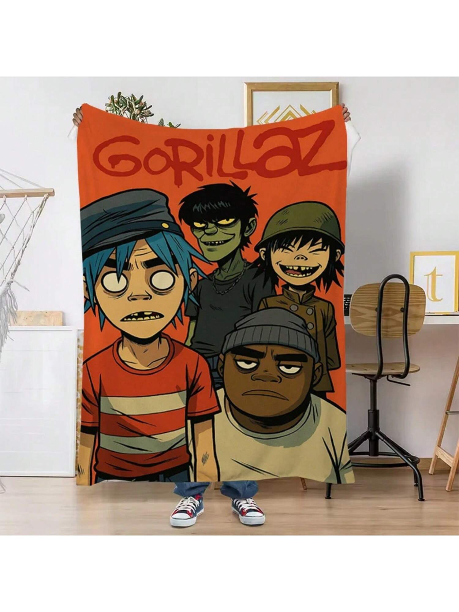 Virtual Anime   Printed Comfortable Soft Blanket Home Fashion Sofa Bed Living Room Warm Portable Travel Gift 75X95CM