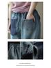 Women's Retro Wide-Leg Jeans - European & American Style, Summer & Autumn Casual Loose Fit
