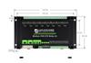 Industrial Dual Ethernet 8-Channel Relay Module with Type-C PoE and Network Port Cascading.