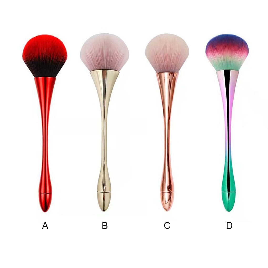 Makeup Brush Eye Shadow Foundation Powder Blending Cosmetic Brushes Long Handle Plating Reusable Make Up Tool Replacement