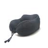 Multi-functional Hooded Memory Foam Travel Pillow - Portable U-Shaped Neck Support for Airplane & Office Nap