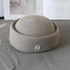 Cappello a cloche di paglia Berretto estivo Cappelli da sole Fedora retrò giapponese per il giardinaggio Moda hostess Cappelleria Fascinator Cappello da pittore di design