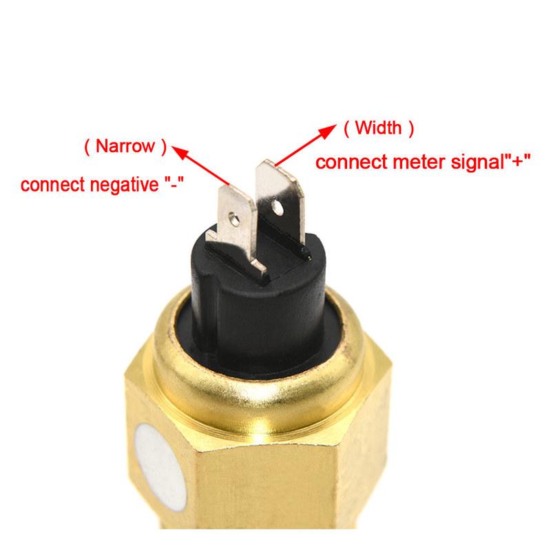 Universal Water Temperature Sensor 3/8NPT 1/2NPT Vdo Meter Vdo Water Temperature Sensor 14MM 17MM 21MM for Car Auto Boat