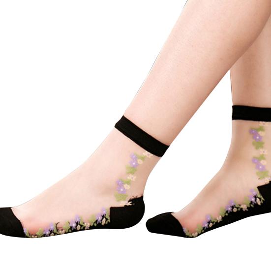 

Носки Прозрачные Удобные Хлопковые Удобные Женские Короткие Носки для Повседневной Жизни 4