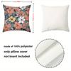 1 Stück Kissen mit Blumendruck für Heimdeko Polyester-Kissenbezug, dekoratives Sofakissenbezug Kopfkissen