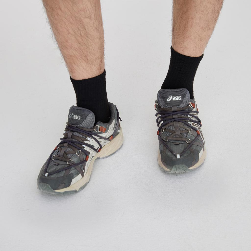 Neu Asics Gel Kahana TR Gedämpfte Rutschfeste Abriebfeste Atmungsaktive Low-Top Laufschuhe Unisex Dunkelgrau