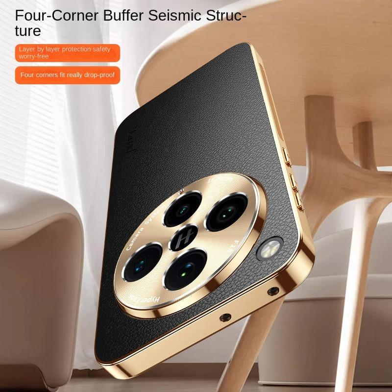 Pouzdro Pro OPPO Find X8 Ultra Kožené Pokovené Nárazuvzdorné Pouzdro Pro Find X8 X6 Pro X7 X8 Ultra Textura Vzor Liči Nárazník Skořepina