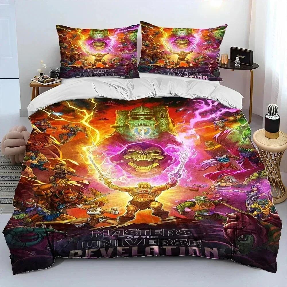 3D Print He Man And The Masters Of The Universe Bedding Set Duvet Cover Bed Set Quilt Cover Pillowcase Comforter King Queen Size