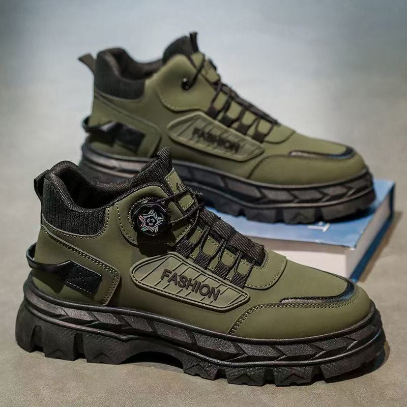 

2025 autumn new high-top men s shoes trendy shoes sports platform casual tooling boots non-slip outdoor Martin boots explosion 39
