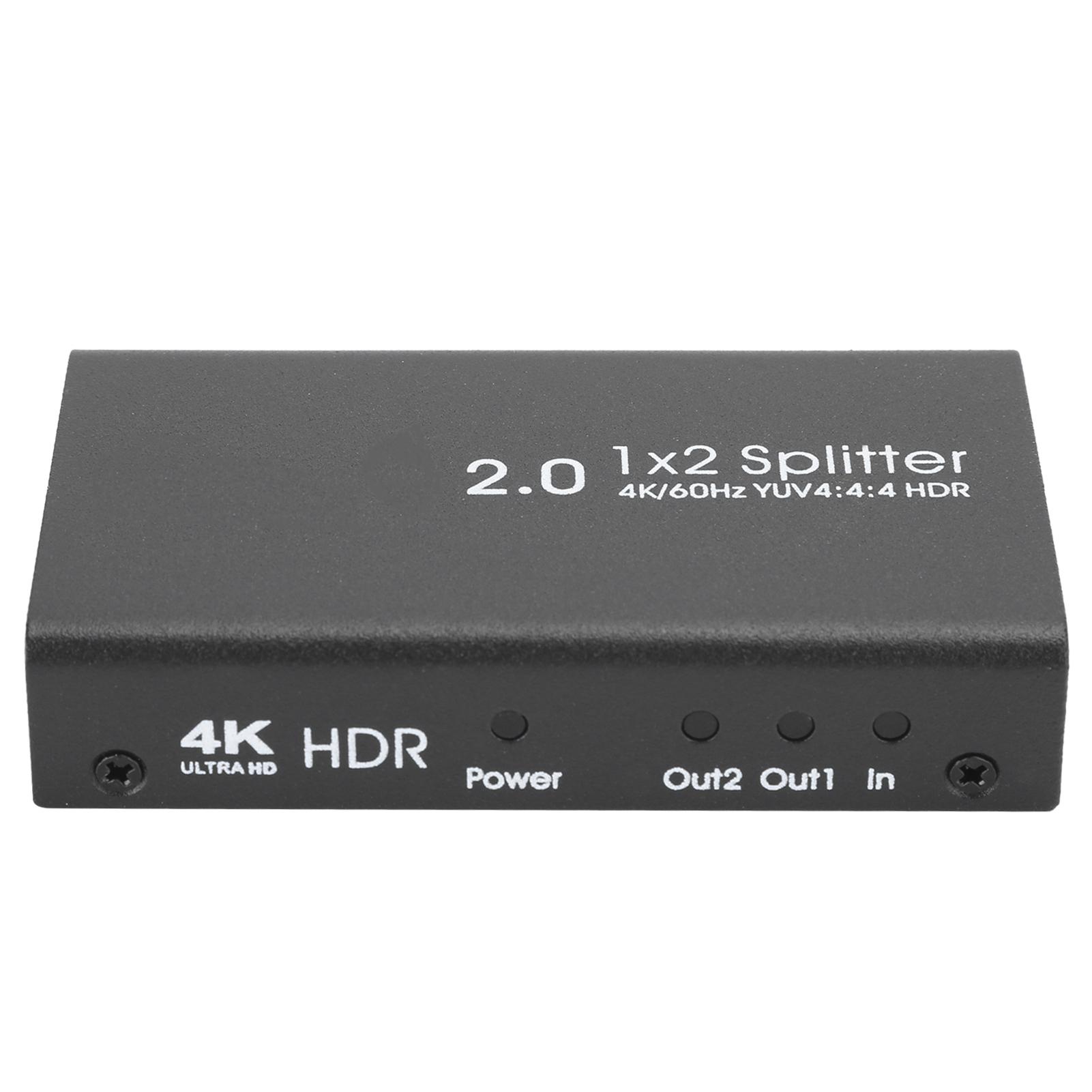 

Разветвитель HDMI 2.0 Full HD 4Kx2K Видео HDMI Коммутатор Вход 2 Выхода Усилитель Дисплей 100‑240 В UK Вилка UK Plug