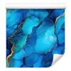 Ink Blue, Turquoise and Azure Wallpaper for Living Room and Bedroom 50x1000