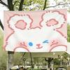 Light Pink Soft Cute Blinking Cloud Bear Cartoon Tapestry, Adorable Wall Art for Bedroom Living Room Dorm