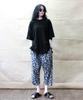 Deumakeu Original Paisley Straight Baggy Fit Pants Black