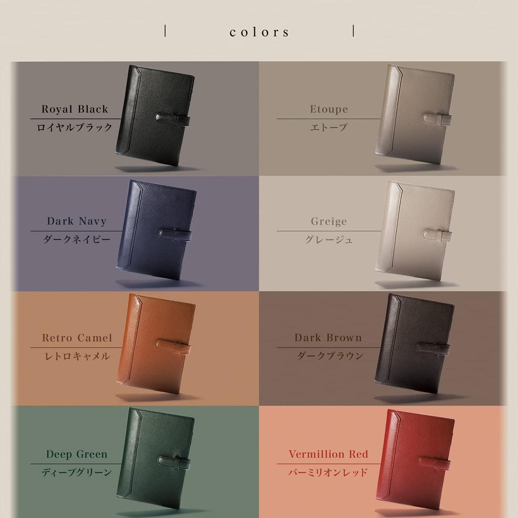 System Notebook Bible Size Genuine Leather 6 Holes Ring Notebook Cover Vegetable Tanned Leather Binder Pen Holder Card Pocket Included Systemy1 STC1