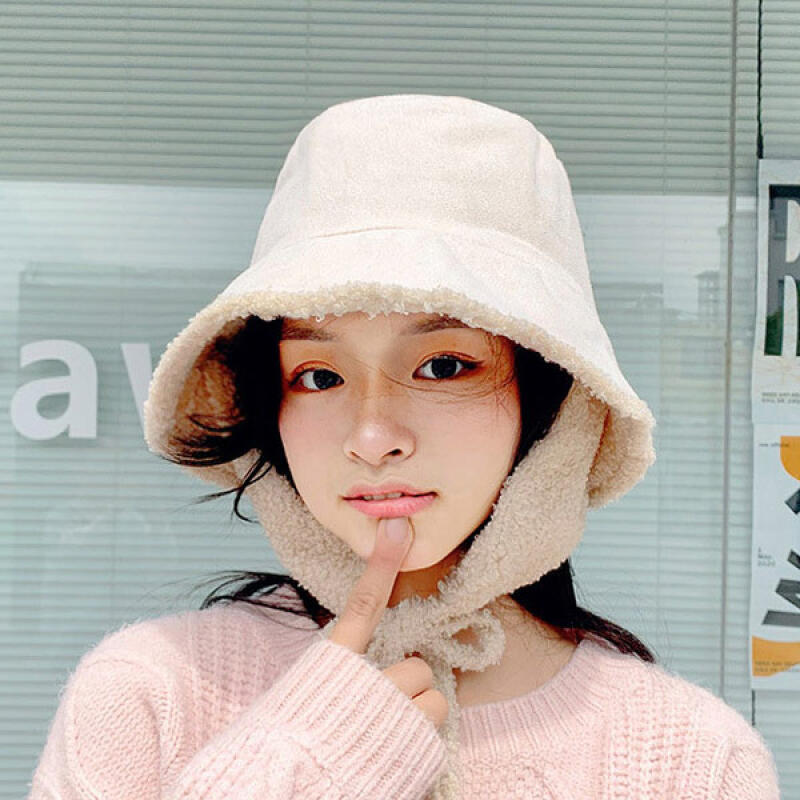

Esson Winter Women s Wool Bucket Hat with Earmuffs and Earflaps black