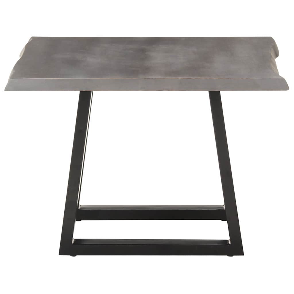 Coffee Table with Tree Edge 60 X 60 X 40 Cm Solid Acacia Wood