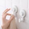 1/2pcs No-Drill Strong Suction Cup Hooks, Removable Mop Rack, Bathroom Wall Adhesive Hooks