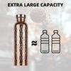 800Ml Copper Sports Water Bottle Hammer Pattern Leakproof Outdoor Cycling Gym Fitness Travel Electroplating Drinking Cup