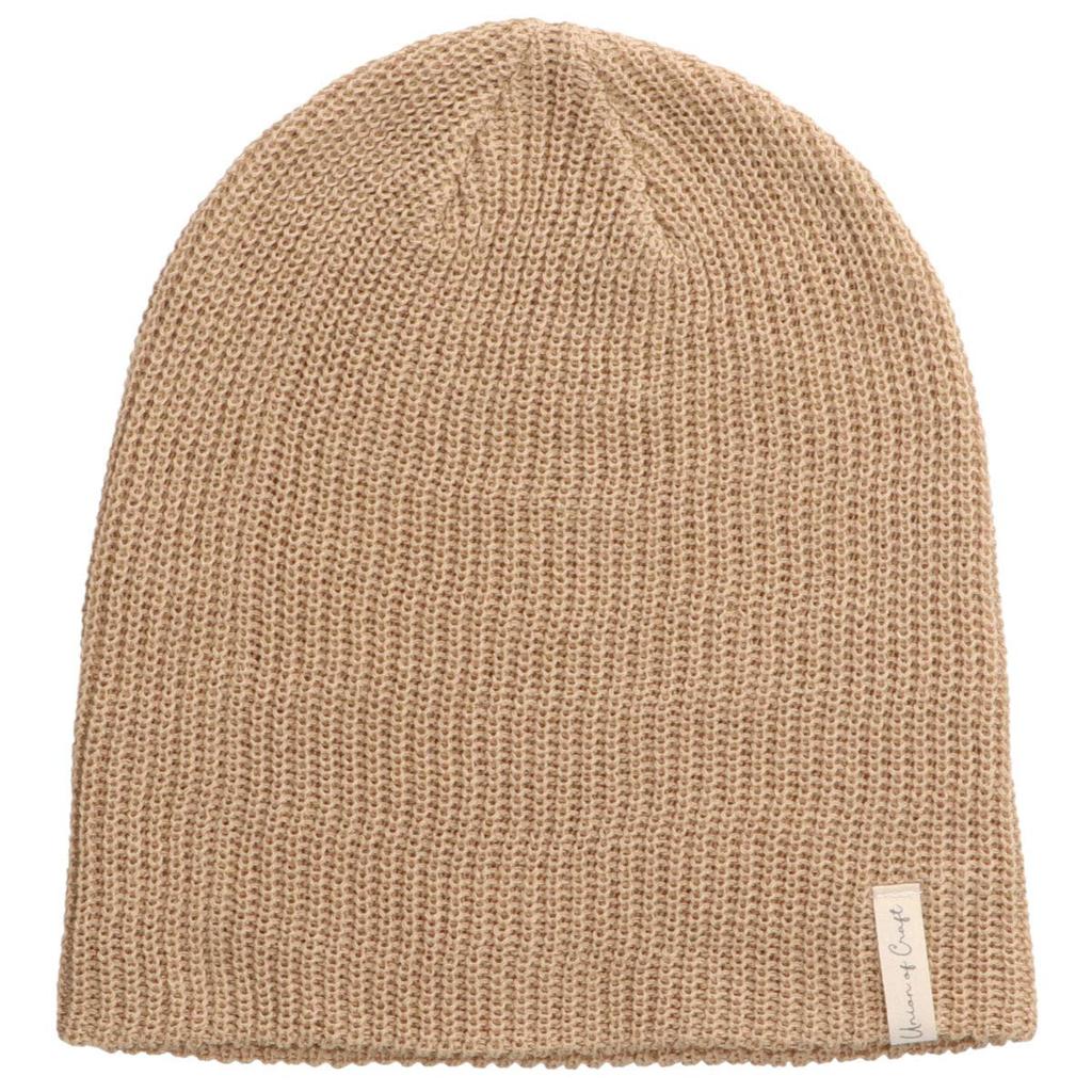 BASIQUENTI Linen Big Hemp Knit One Size Fits and Beige Beanie, Hat, All, Women's Men's,
