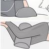 Removable Cover Leg Pillow Ergonomic Knee Support Pillow Leg Cushion Leg Massage Pad  Sleep Support