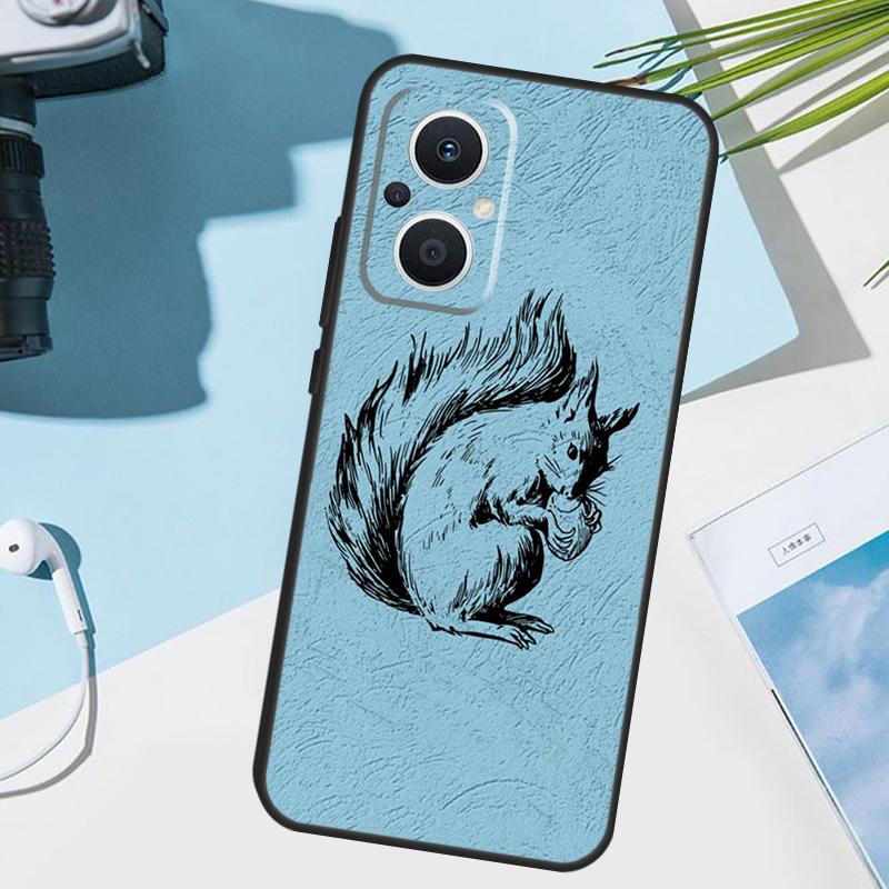 Cartoon Squirrel Cover For OPPO Reno 13 F 10 11 12 14 Pro 11F 12F 14F 7 8 Lite OPPO Find X9 X8 X5 X6 Pro Case