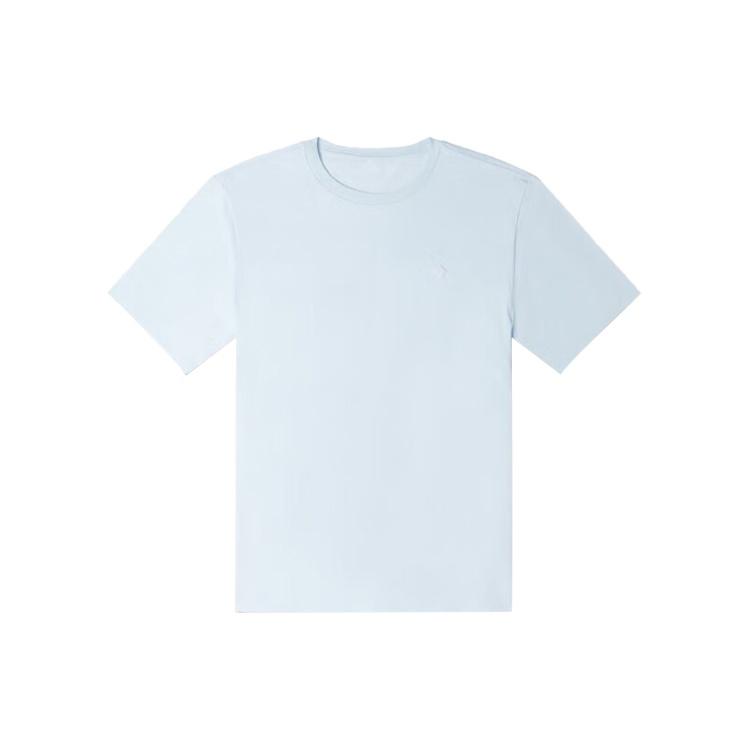 Converse Go-To Embroidered Star Chevron Standard-Fit T-Shirt Asia Sizing Light Blue Men s 10023876-A17 XL