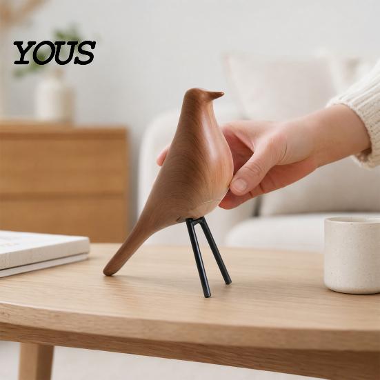 Dekorativní ptačí ozdoba Severský styl Stolní dekorace, Středověký Stůl Minimalistický Vysoce kvalitní Domácí doplněk Soška pro Kancelář Knihovna Krbová římsa