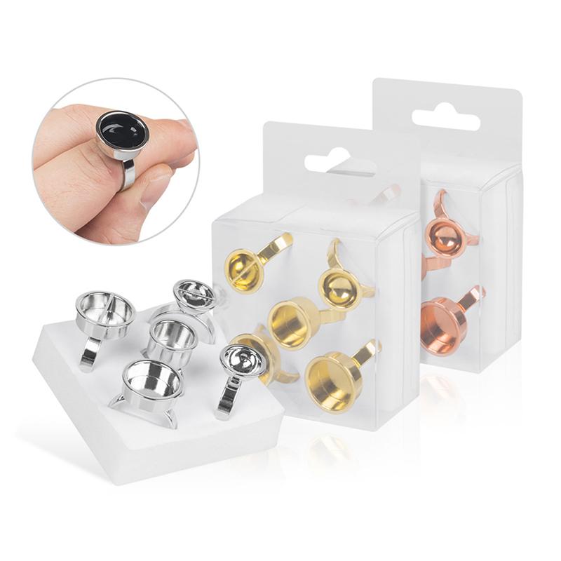 

Кольцо с чернилами для татуировки, чашки из алюминиевого сплава, горшки, пигмент, косметический клей для микроблейдинга