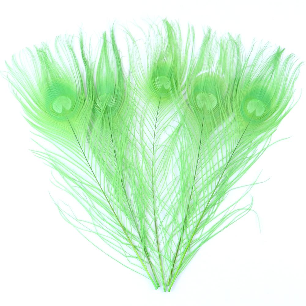 Dyed Peacock Feather 25-30cm for DIY Craft Vases Creative Hat Costume Party Wedding Carnaval Holiday Floral Decoration