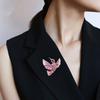 Hummingbird Brooch Flying Bird Lapel Pin Artistic Bird Brooch Accessory for Women Shirts Coats Sweaters Hummingbird Lovers