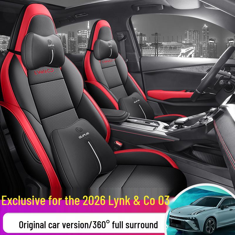 Model 2026 Ultra Lynk & Co 03 Car Seat Cover, All-Season Full Coverage, Perforated Leather, Breathable, Automatic 2.0TD.