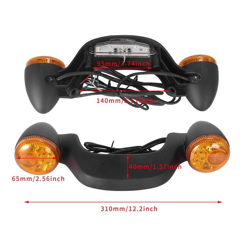Harley Street Glide LED Tail Light with Turn Signal & Bracket