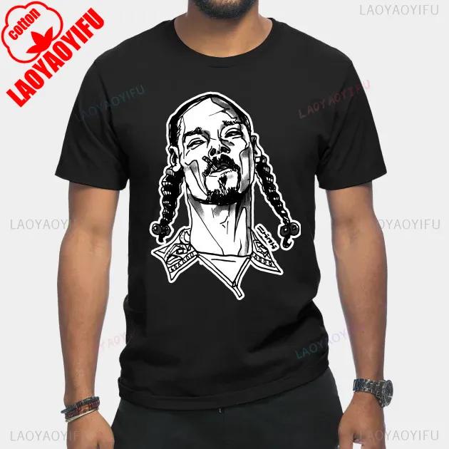 Hip Hop Star Snoop Dogg T Shirt Creative Printed Tshirt TopMale Women Dj Fashion Tee Rock Kid Harajuku Tees Men Cotton Clothing