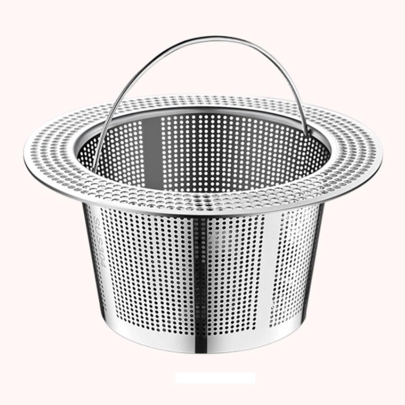 Edelstahl Spülbecken Siebkorb Ablauf Filter Abnehmbar Küchenspüle Ablaufschutz Sieb für Küchenspüle Ablauf