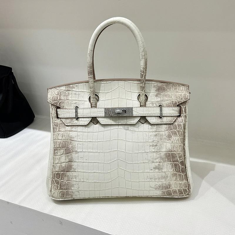 

Премиум крокодиловый узор портативная гималайская платиновая сумка женская 2025 новая мода универсальная одно плечо кроссбоди
