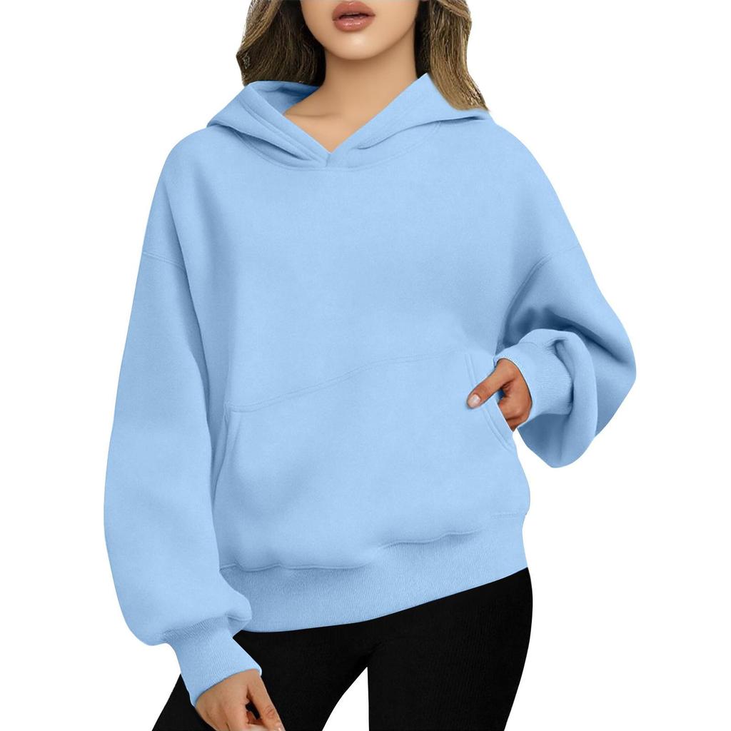 Sudaderas con capucha oversize para mujer, sudaderas de forro polar, moda, jerseys, ropa de invierno