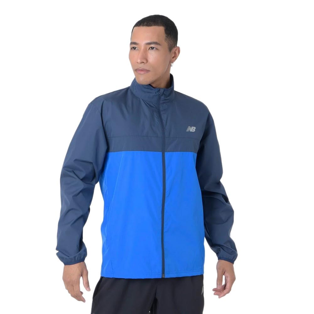 

New Balance Sport Essentials Running Jacket NNY (MJ41243) Men s Windproof, Water-Repellent, Quick-Drying, (NB Navy)