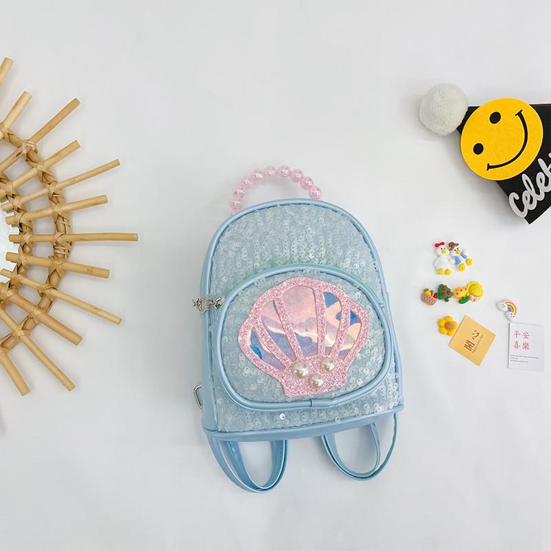 Stylish Cute Korean Princess Children's Sequin Backpack For Girls Aged 1 To 3 Years
