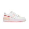 Womens Air Force 1 Shadow 'Ghost Swoosh' (women's Sizes) White / White / White / Aura Skate Shoes DV1364 111